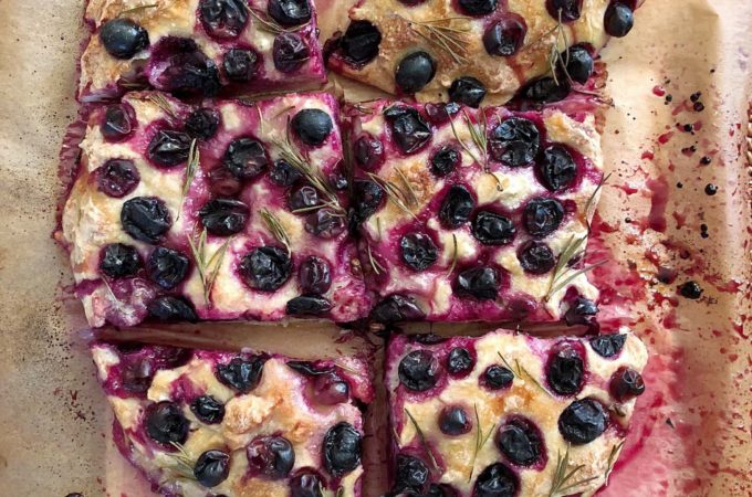 focaccia cu struguri